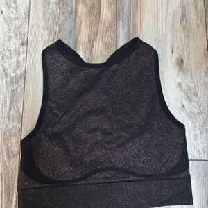 Victoria's Secret Black and Glitter Sports Bra
